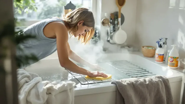 Deze badkamertruc maakt de ovenroosters binnen 30 minuten vlekkeloos, zonder te krabben of agressieve schoonmaakmiddelen te gebruiken