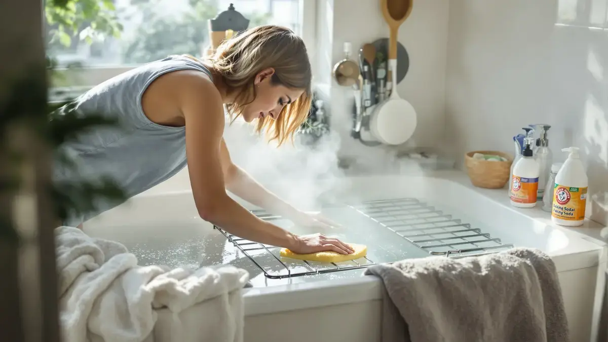 Deze badkamertruc maakt de ovenroosters binnen 30 minuten vlekkeloos, zonder te krabben of agressieve schoonmaakmiddelen te gebruiken